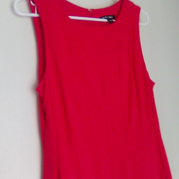 Roz & Ali orangish red cocktail dress sz 10 - Picture 9 of 11